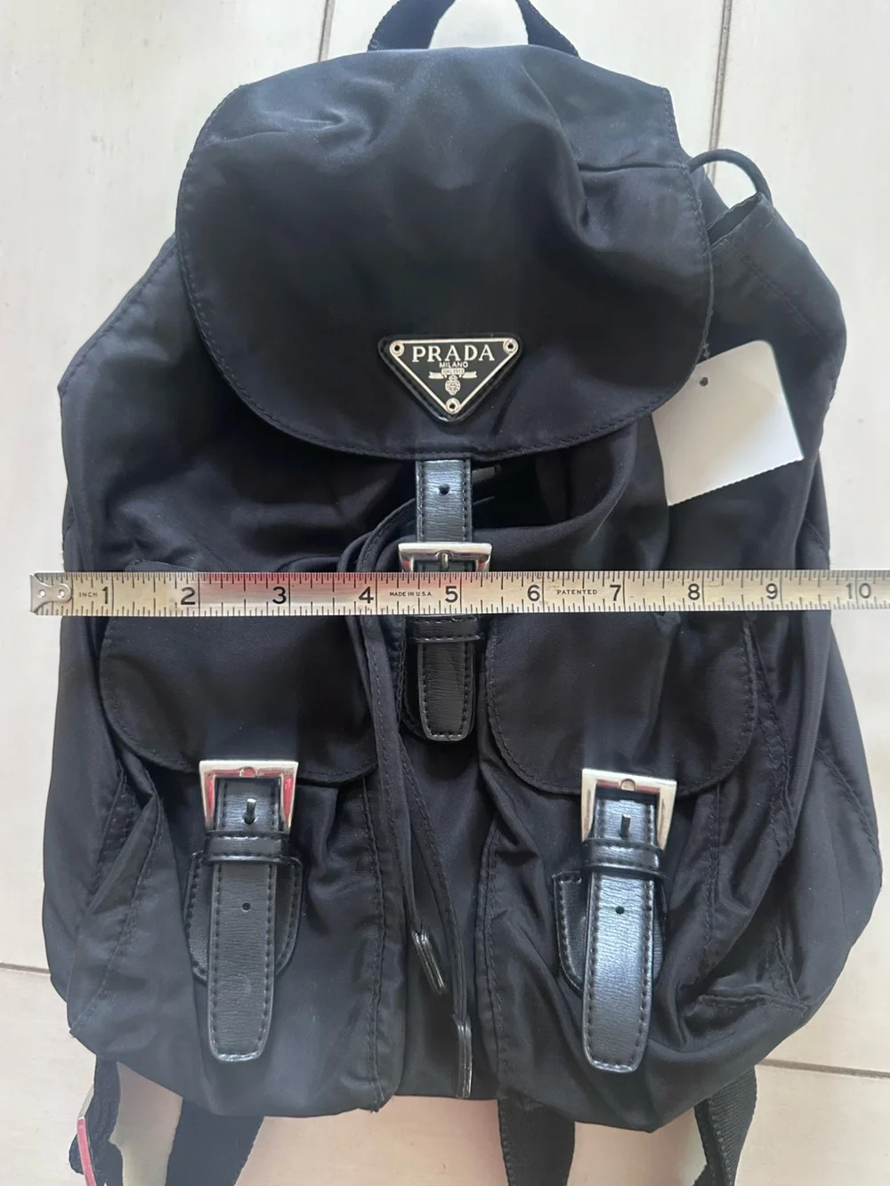 Prada Black Nylon Backpack